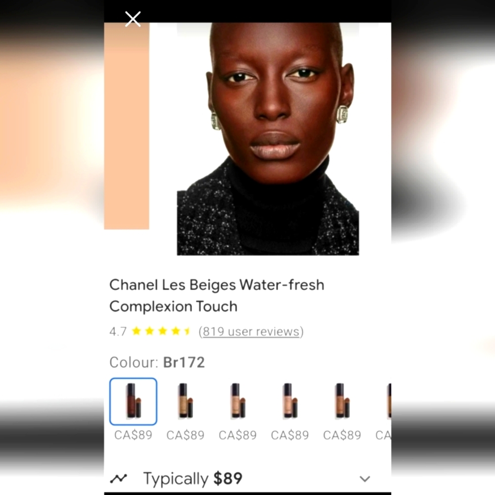 Chanel Les Beiges Water-Fresh Complexion Touch BR172